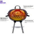 Large Trolley Round Cooking Grill Barbecue Smoker with Chimney Charcoal BBQ